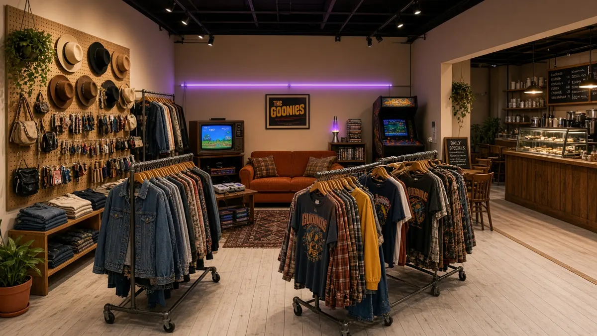 Concept rendering of the boutique with checkered floor