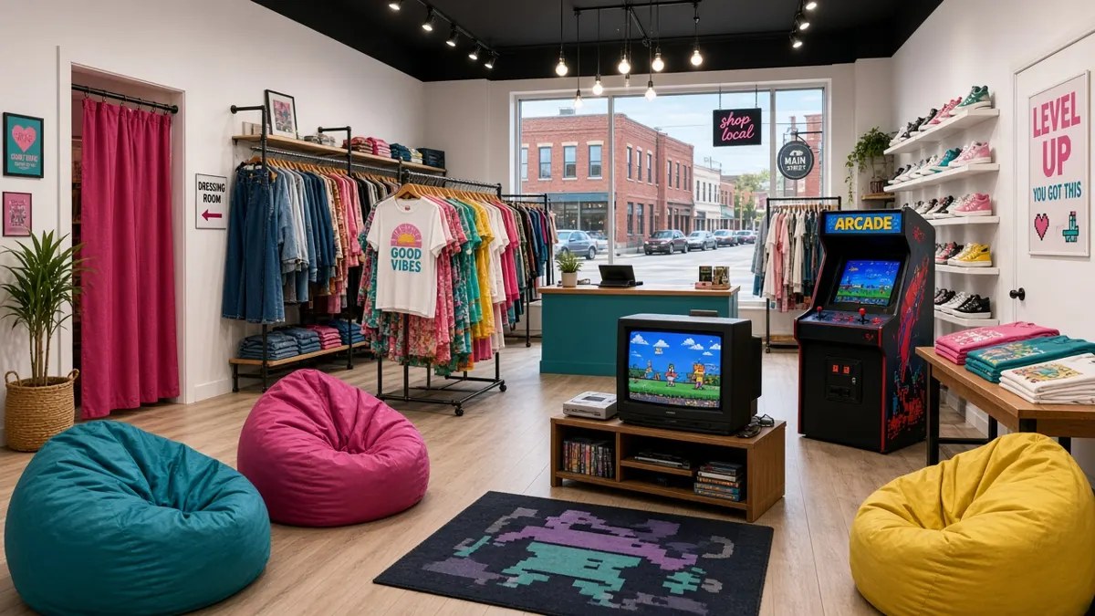 Concept rendering of the retro boutique